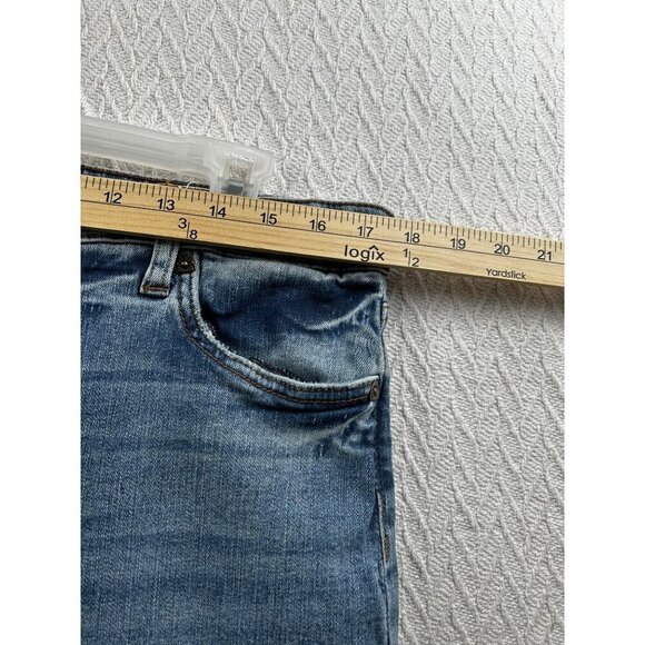 Kut From The Kloth Womens Distressed Blue Denim Jeans Size 14 Straight Leg - Picture 4 of 11